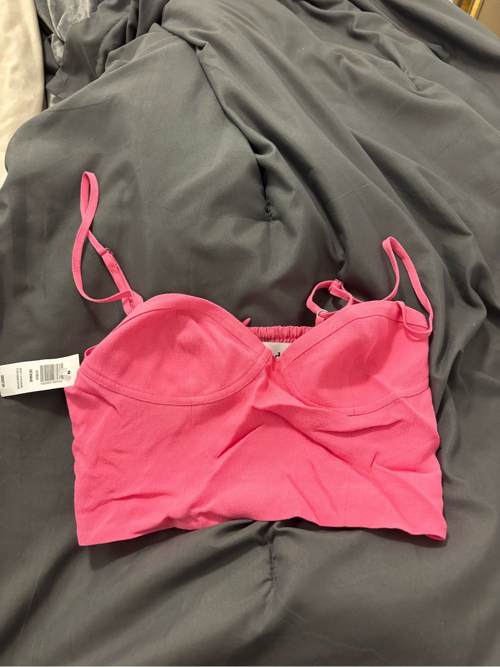 Aritzia -Women’s Pink Cropped Bustier Camisole